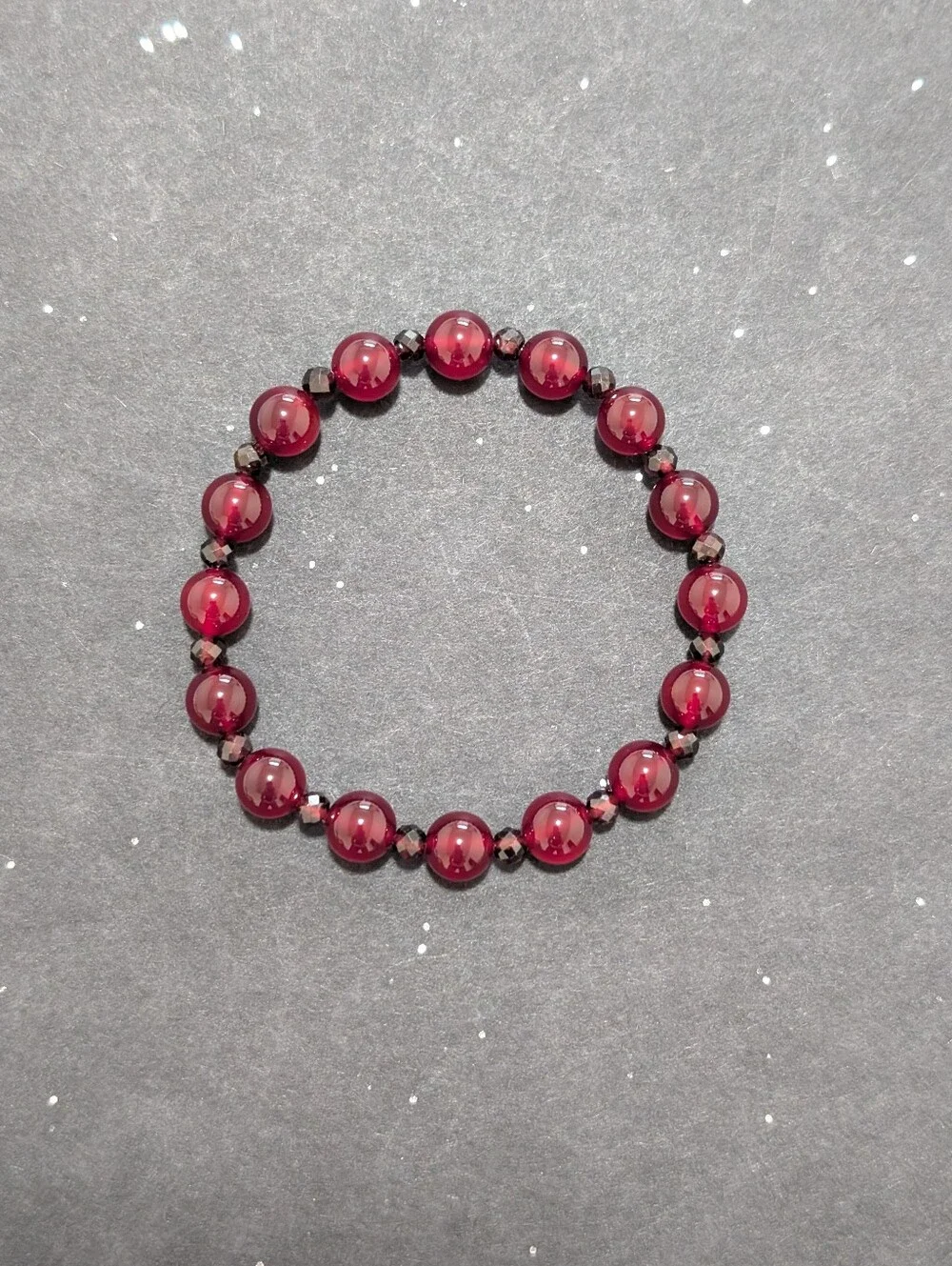 Jade/Garnet Bracelet